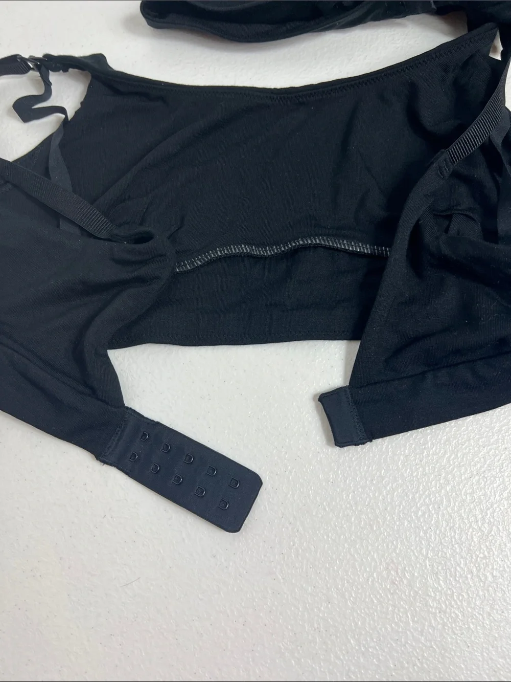 Quince Sz M Micromodal Nursing Bra (2-pack) Black NWT